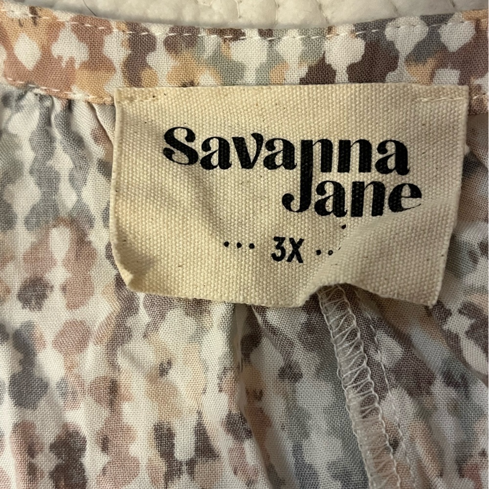 Savanah Jane Floral Embroidered Sleeveless Top, size 3X - Picture 5 of 8